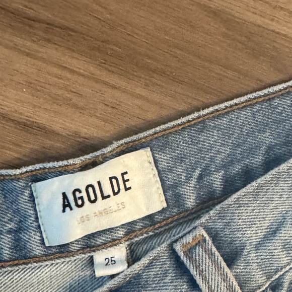 AGOLDE LUNA HIGH RISE PIECED TAPER / COLOR: IN VOID / SIZE: 25 / WORN ONCE - Picture 6 of 6